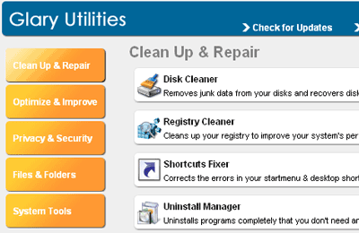 Glary Utilities Free Screenshot