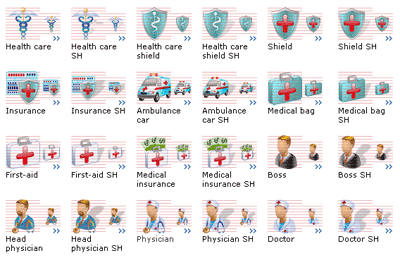 Medizin und Gesundheit Icons im Vista Stil