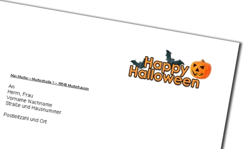 Halloween Briefvorlage Briefpapier Kostenlos Für Word Gratis