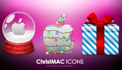 Mac Style Weihnachten Icons